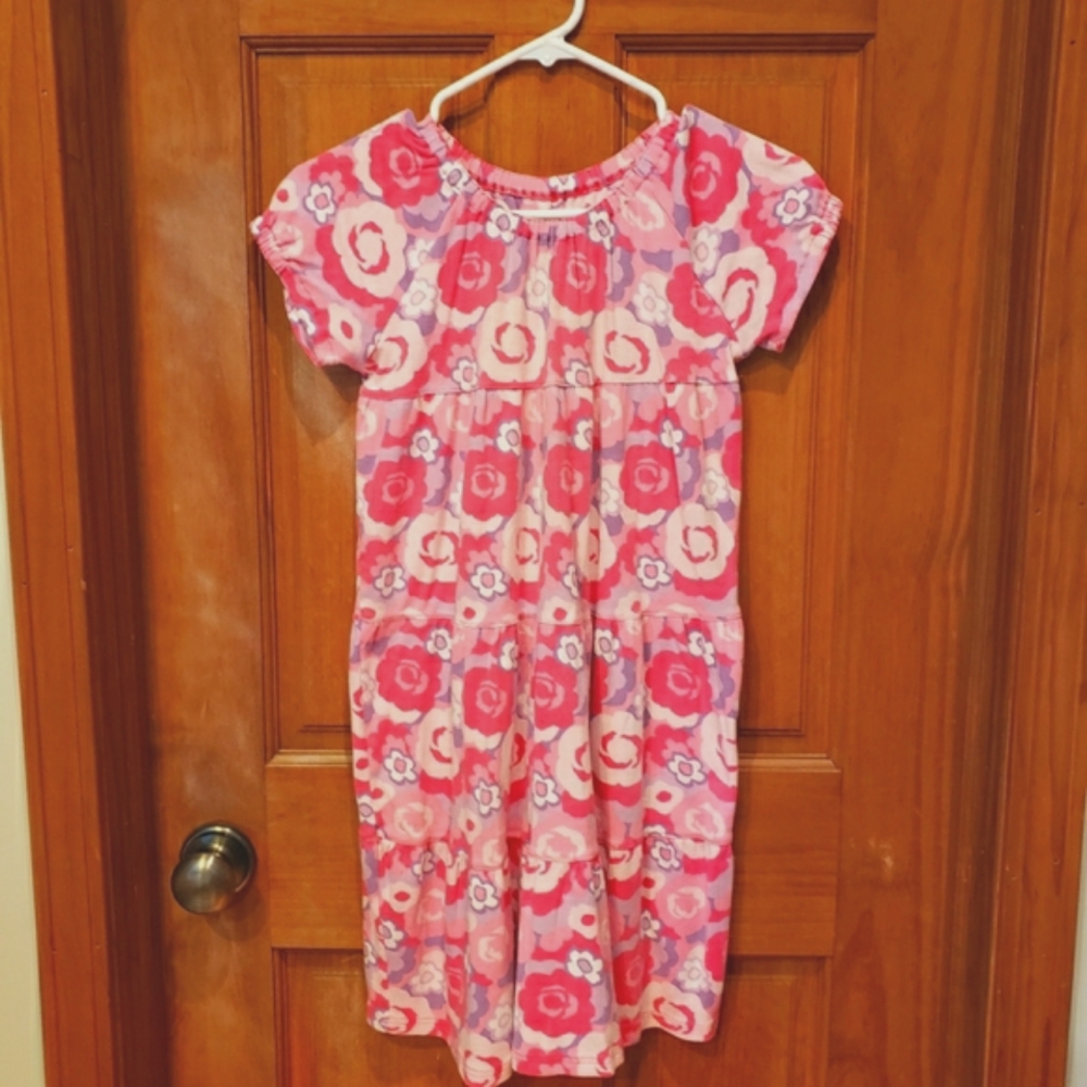 Girls Garnet Hill stretch cotton dress